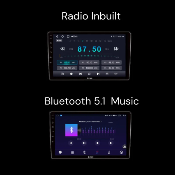 Dean Ultra T5 4+64 Android Stereo Octacore QLED Wireless Carplay - Image 6